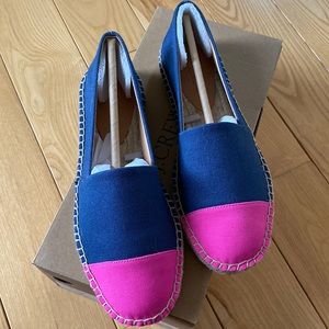 J Crew Colorblock Canvas Espadrilles New in Box